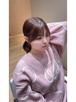 ジーナ 船橋南口(Zina)&nbsp;【結んで可愛い顔まわりcut & ラベンダーベージュ】Zina MIWA