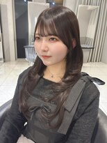 ジーナ 新宿(Zina)&nbsp;【あかね】レイヤーカット ハッシュカット 韓国ヘア 新宿