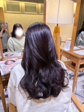 ティグルフォーヘア(TIGRE for hair) モーブブラウン/くびれ巻き/髪質改善