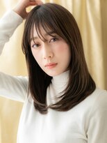 カバーヘア イヴ 戸頭店(COVER HAIR EVE)&nbsp;モカブラウン/レイヤーカット/ダークブラウン/ストレート/艶髪e