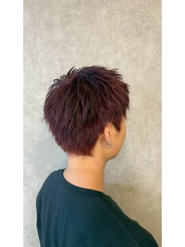 パーミル ヘア クマモト(permille ‰ hair Kumamoto) レッド×メンズショート