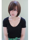 『子供っぽくなり過ぎない』長めバングショートボブ