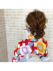 浴衣ヘアアレンジ