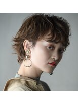 ヘアー アイス ルーチェ(HAIR ICI LUCE) くせ毛風 外ハネ ショートスタイル