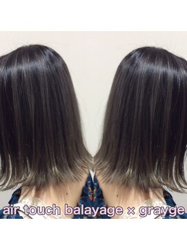 ヘアーメイク トレコローリ(hair make trecolori) 【trecolori 津田沼】エアタッチバレイヤージュ×グレージュ