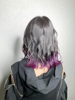 ワット 新宿店&nbsp;☆裾カラーパープル×ダークグレー☆【担当DAIKI】