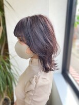 リコ エスト 上野店(lico est)&nbsp;ミディアムレイヤー　ピンクブラウン