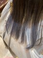 オーブ ヘアー ビーヴ 調布店(AUBE HAIR beve) 裾カラー！毛先のみにブリーチして青くしてみました！