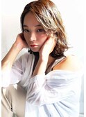 【elto烏丸】大人かわいい小顔ミディアム20代30代40代ベージュ