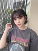 【salon de MiLK 原宿】イアリングラベージュ×グレージュ