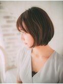 ショートボブ×ココアブラウン【たまプラーザ】