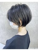 30代/40代/50代小顔前下がりショートボブ【中村】