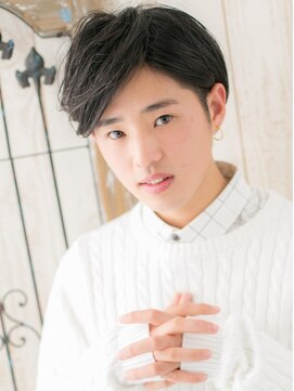 モッズヘアメン 札幌月寒店(mod's hair men) アッシュブラックセクシーミディアムラウンドマッシュg札幌月寒