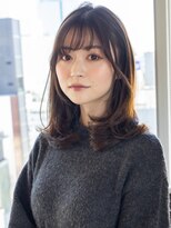 アフロート ギンザ(AFLOAT GINZA)&nbsp;【白川】20代30代40代シースルーバングミルクチョコレート23.217