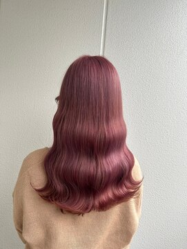 ガリカ シーム(Gallica/SEAM) 【桑原雪音】フェミニン透け感チェリーピンク/ブリーチカラー