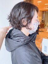 【morio原宿】ゆるふわパーマ　ショートボブパーマ　前髪なし