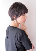 髪質改善★黒髪大人ショート×前髪カット/顔周り[池袋]