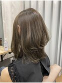 ブリーチなしオリーブベージュ【TELA HAIRユーカリが丘】
