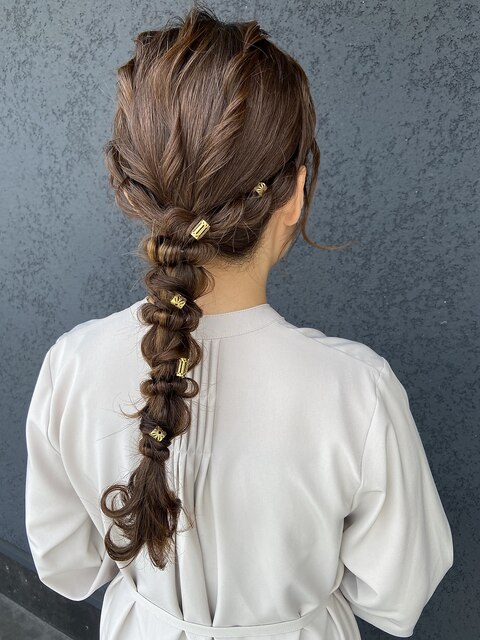 お呼ばれヘアアレンジ