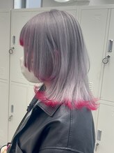 ヘアサロン ドット トウキョウ カラー 町田店(hair salon dot. tokyo color) 切りっぱなしボブ/エアリーロング/美髪/ピンクブラウン/町田