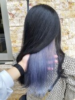 ルーブ トウキョウ(Loob. TOKYO)&nbsp;デザインカラー黒髪インナーカラーピンクベージュカラーレイヤー