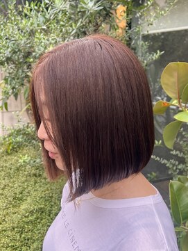 オリンテ バイ レシッド 表参道(orente by rcid) コンパクトボブ ナチュラルブラウンカラー