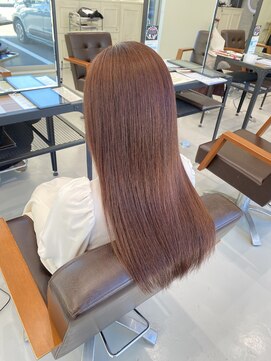 フォルテ 島田店 髪質改善　ピンクベージュカラー