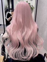 ロウル 渋谷(LOWRL)&nbsp;ピンク/ブリーチ/フェミニンロング/似合わせカット