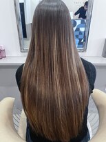 ドッグスター(dog star)&nbsp;髪質改善 縮毛矯正 ハイライト 顔周りレイヤー 登戸/向ヶ丘遊園