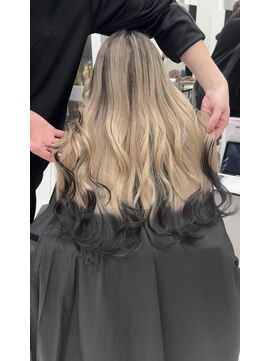 アライブ ハラジュク(ALIVE harajuku) 【Rikuto限定】バレイヤージュ　シャドールーツ　エンドカラー