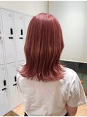Say.外ハネボブくびれボブベビーピンクピンクパープル韓国風青山