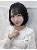 ナチュラルにまとまるボブ×シースルーアイドル前髪　＊Lilme＊