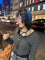 スノッブエンバンプ(snob enVAmp)&nbsp;青と黒のデザインウルフ