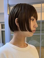 テクネ 天神大名(techne)&nbsp;天神大名顔周りレイヤーカットミディアムボブタッセルボブパーマ