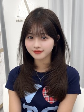 アマトウキョウスマートサロン(AMA TOKYO×Smart Salon) くびれレイヤー/顔まわりカット/レイヤーカット/小顔ヘア
