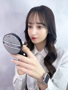 軽めバング・黒髪・編み込みエクステ・ナチュラル・トレンドヘア