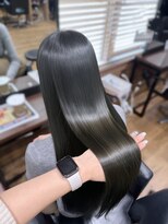 ハピネス クローバー 八木店(Happiness CLOVER)&nbsp;髪質改善ストレート オリーブベージュ