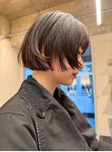 ショートボブ切りっぱなしボブ似合わせカット