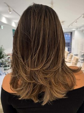 ノラ ウメダ(NORA UMEDA) ハイライトカラー海外ヘアグラデーションインナーハイライト