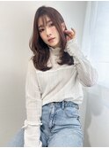 レイヤーカット　ワンカールセミロング