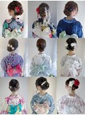 浴衣ヘアアレンジ／花火大会