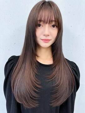 アッシュ 伊勢崎(ash) 髪質改善縮毛矯正◎韓国風レイヤー×艶髪ストレート春カラー