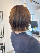 クララジャパン ナベシマ(CLALA JAPAN Nabeshima)&nbsp;ボブ　ミルクティーベージュ　艶髪　髪質改善カラー　ショート