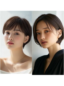 ロッソ うるま店(Rosso)の写真/骨格・髪質に合わせた運命のショートに♪美フォルムで大人可愛いを演出![髪質改善/うるま/縮毛矯正/カラー]