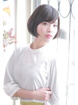 ヘアアンドメイク エジェリ(hair&make egerie) カットできまる♪黒髪グロッシーボブ インナーカラー 恵比寿