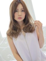 アグ ヘアー サンゴ 新潟駅前店(Agu hair sango) ニュアンスカールで小顔セミロング