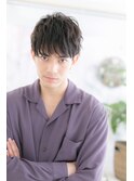 セミウェットに決める！イケメン無造作ショートa