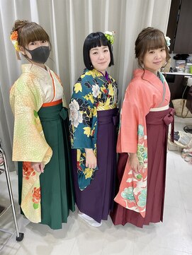 ヘアセットサロンエッジ(Edge) 卒業式アンティーク袴ヘアアレンジ