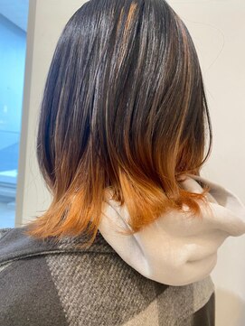 モリオ フロム ロンドン イオンモール 熊本店(morio FROM LONDON) 【morio熊本】オレンジヘア．M