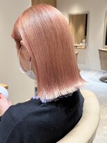 トリート 妙典店(TREAT)&nbsp;サーモンピンク×切りっぱなし＿TREAT妙典